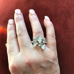 Diamond Butterfly Ring
